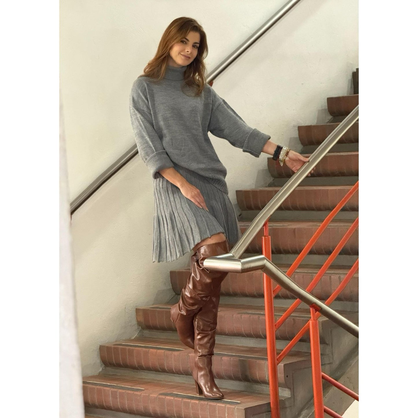 Set Sweater y Falda de Punto