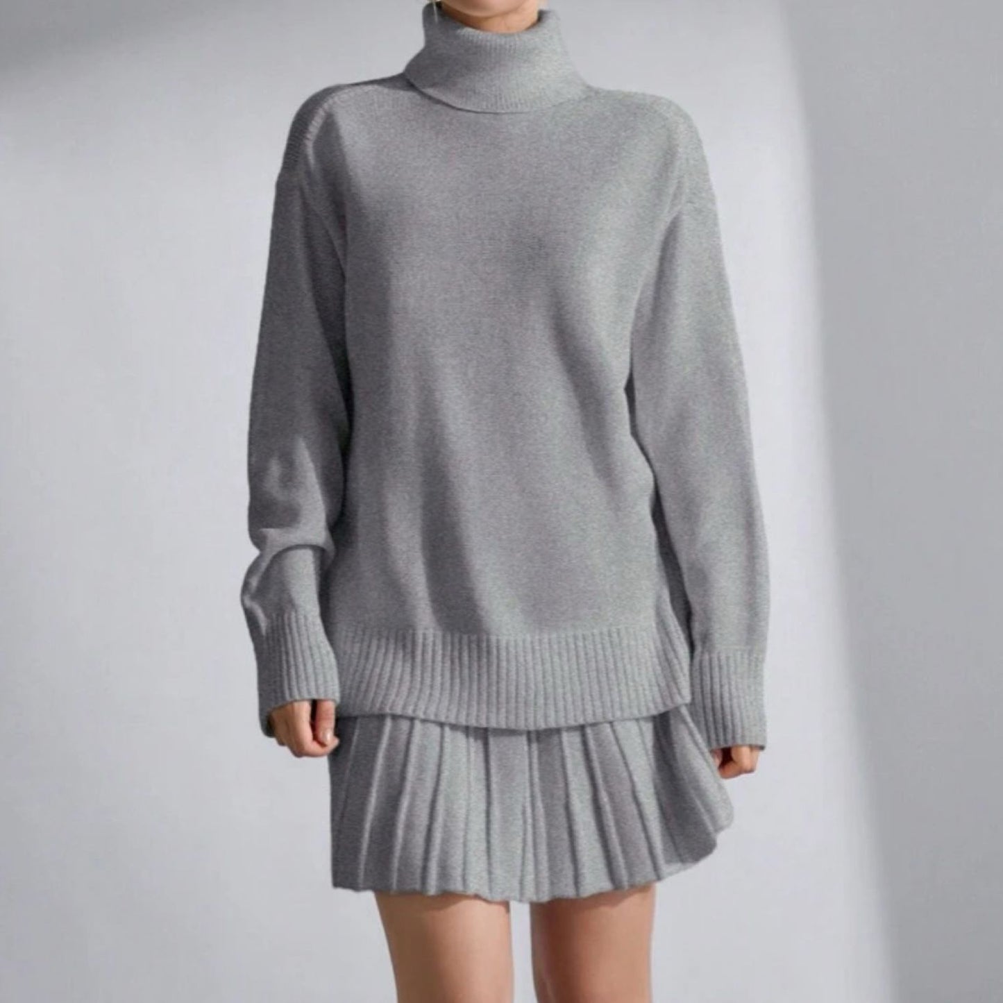 Set Sweater y Falda de Punto