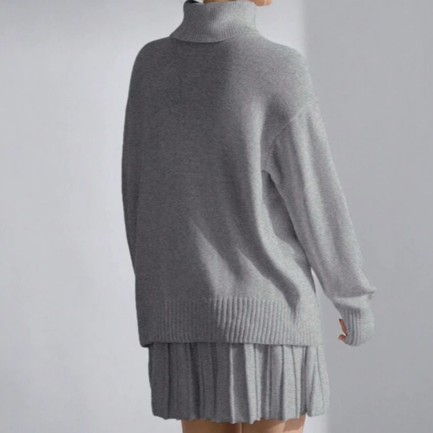 Set Sweater y Falda de Punto