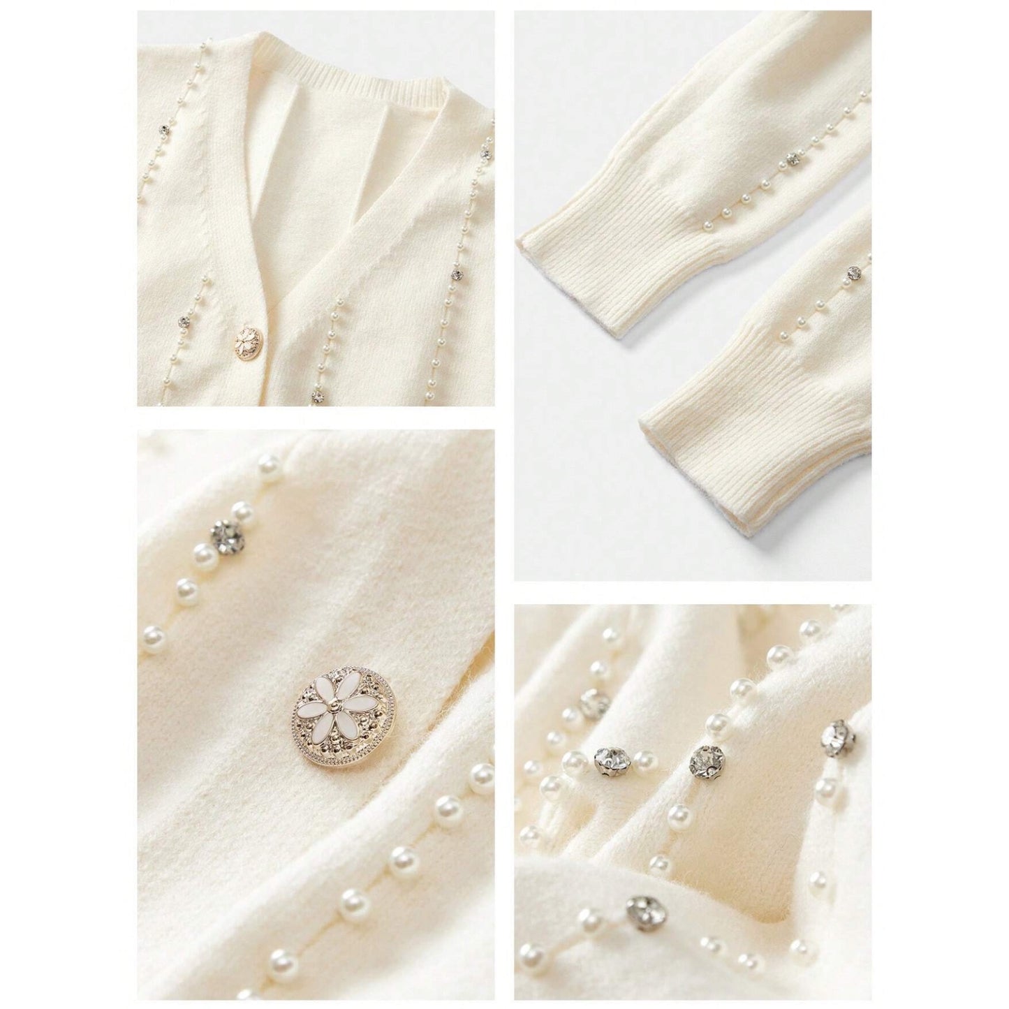 Cardigan with Glitter Rhinestones