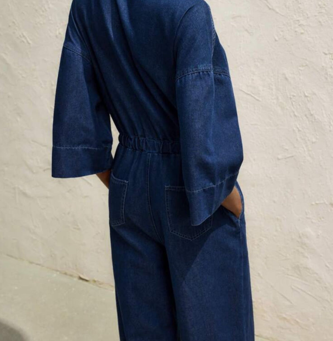 Enterizo con Bolsillos en Denim
