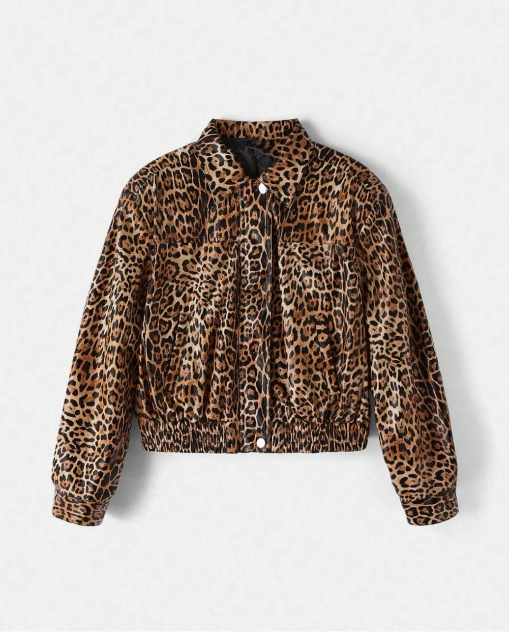 Chaqueta con Estampado Animal Print Tipo Bomber