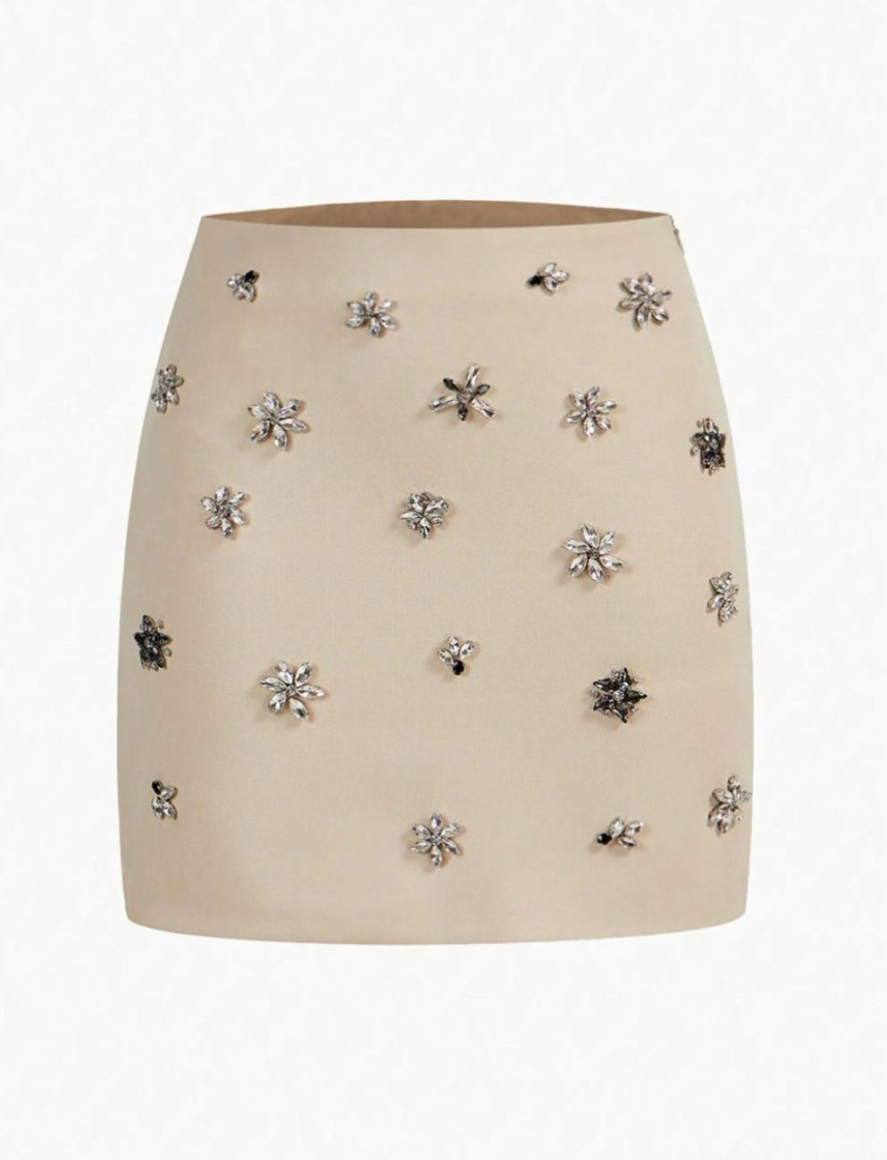 Falda con Apliques Florales