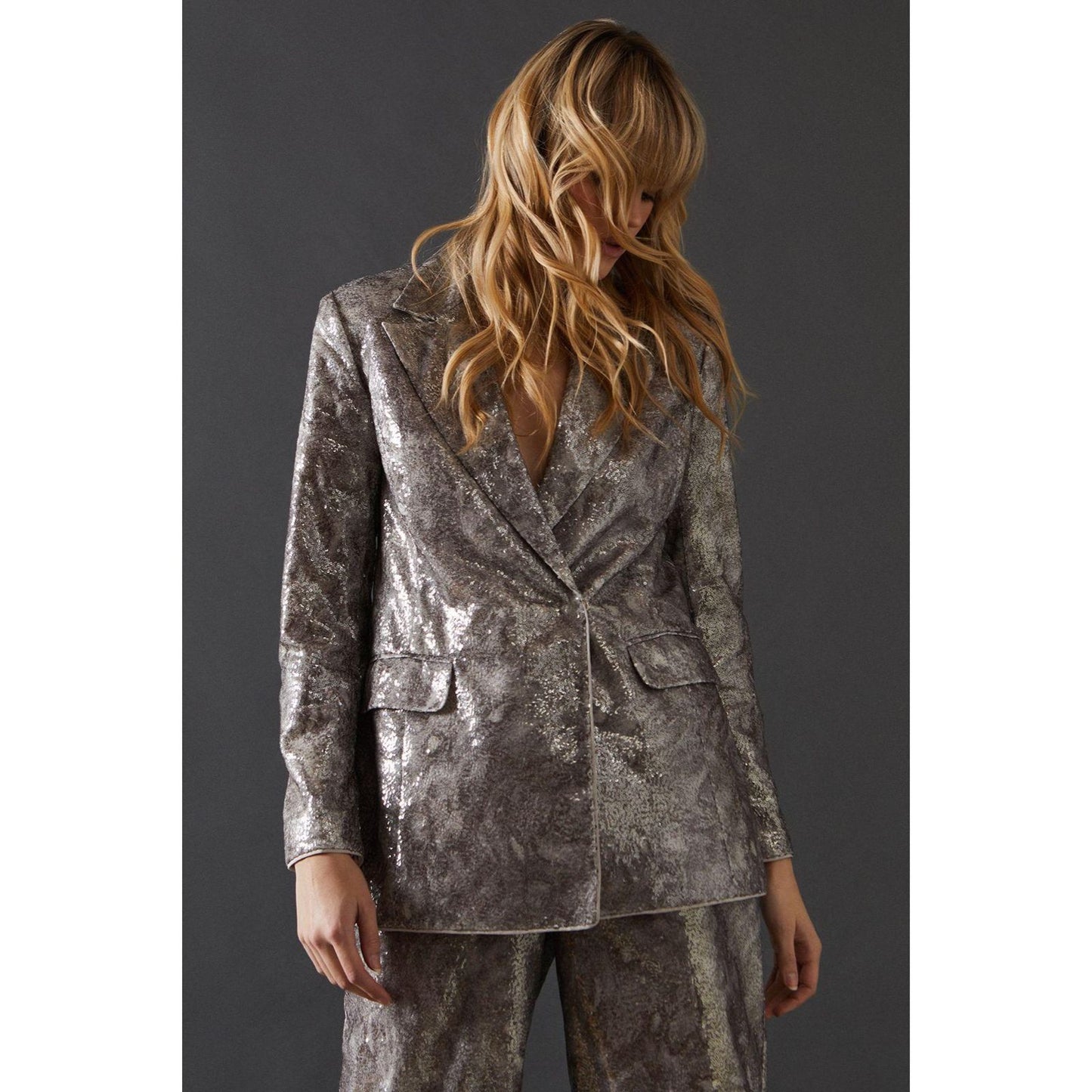 Set Blazer y Pantalón en Lentejuela