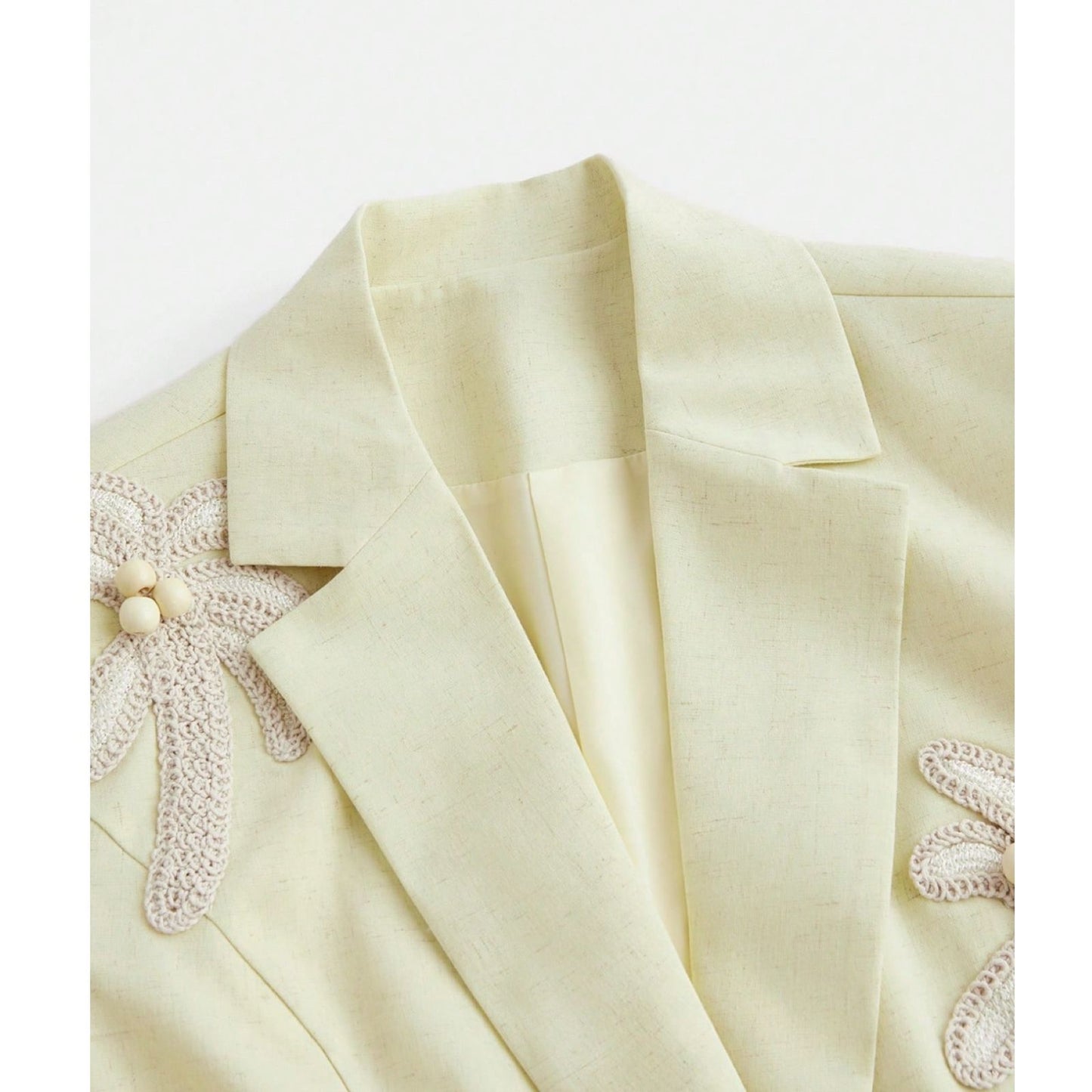 Blazer con Apliques de Palmeras