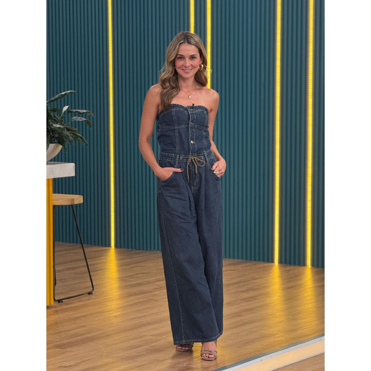 Enterizo Strapless en Denim