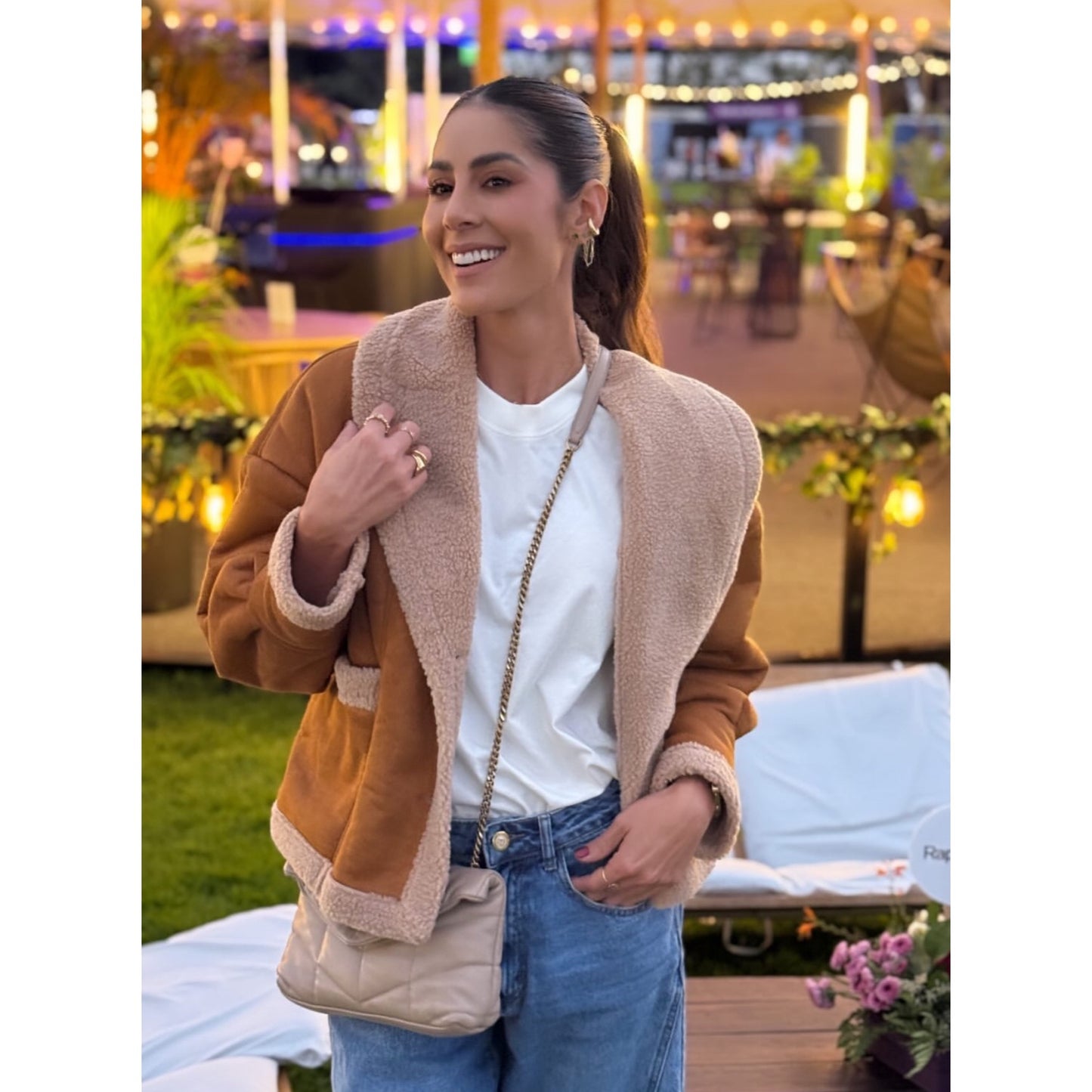 Chaqueta Afelpada D. Mocha