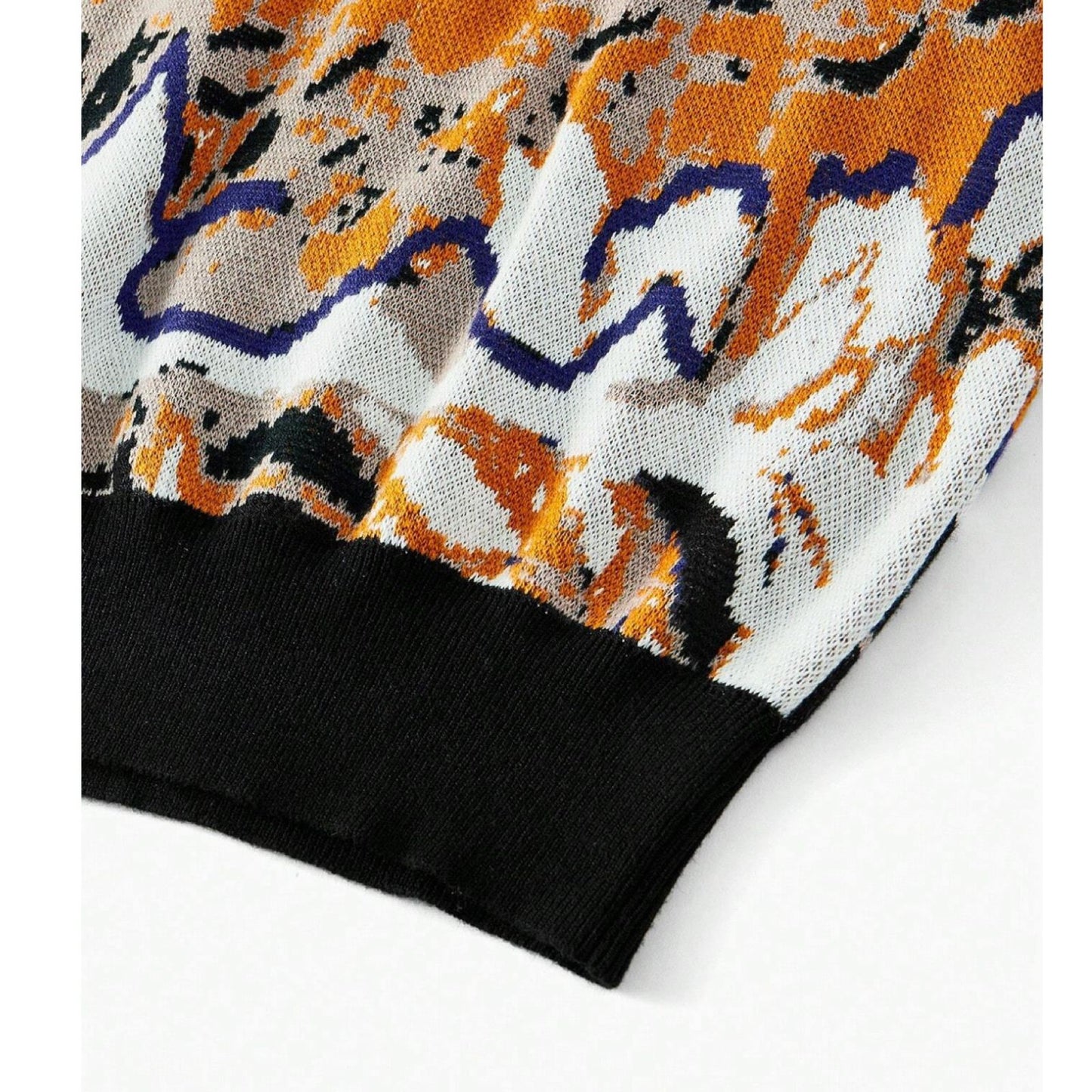 Set Sweater y Falda Tejida con Estampado