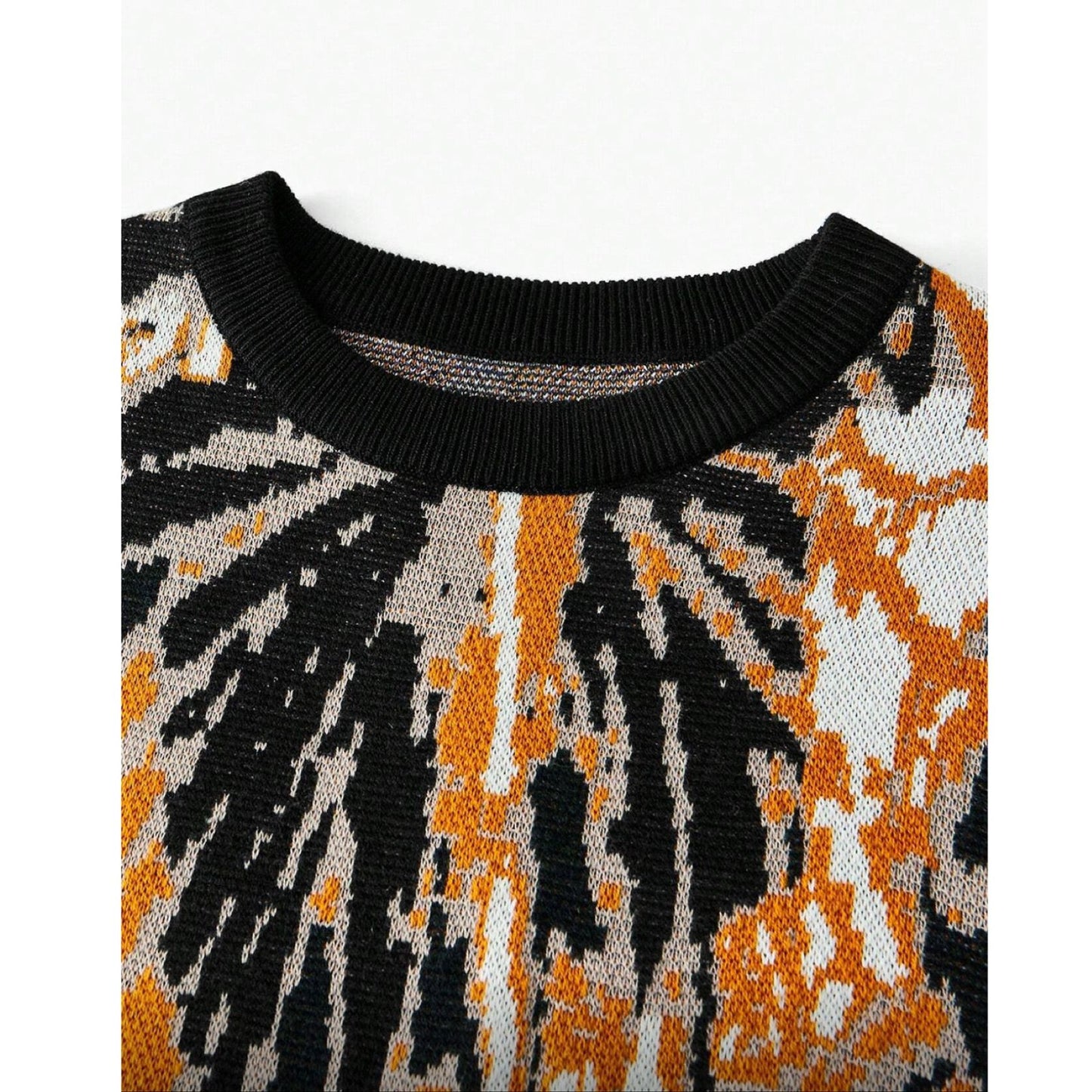 Set Sweater y Falda Tejida con Estampado