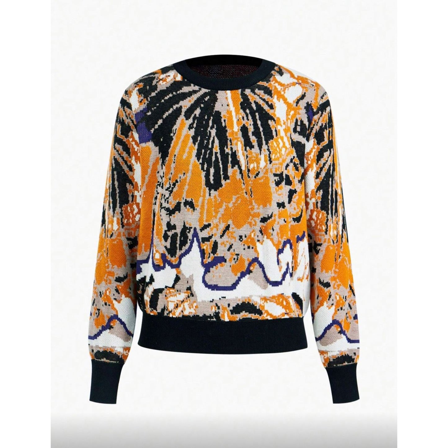 Set Sweater y Falda Tejida con Estampado