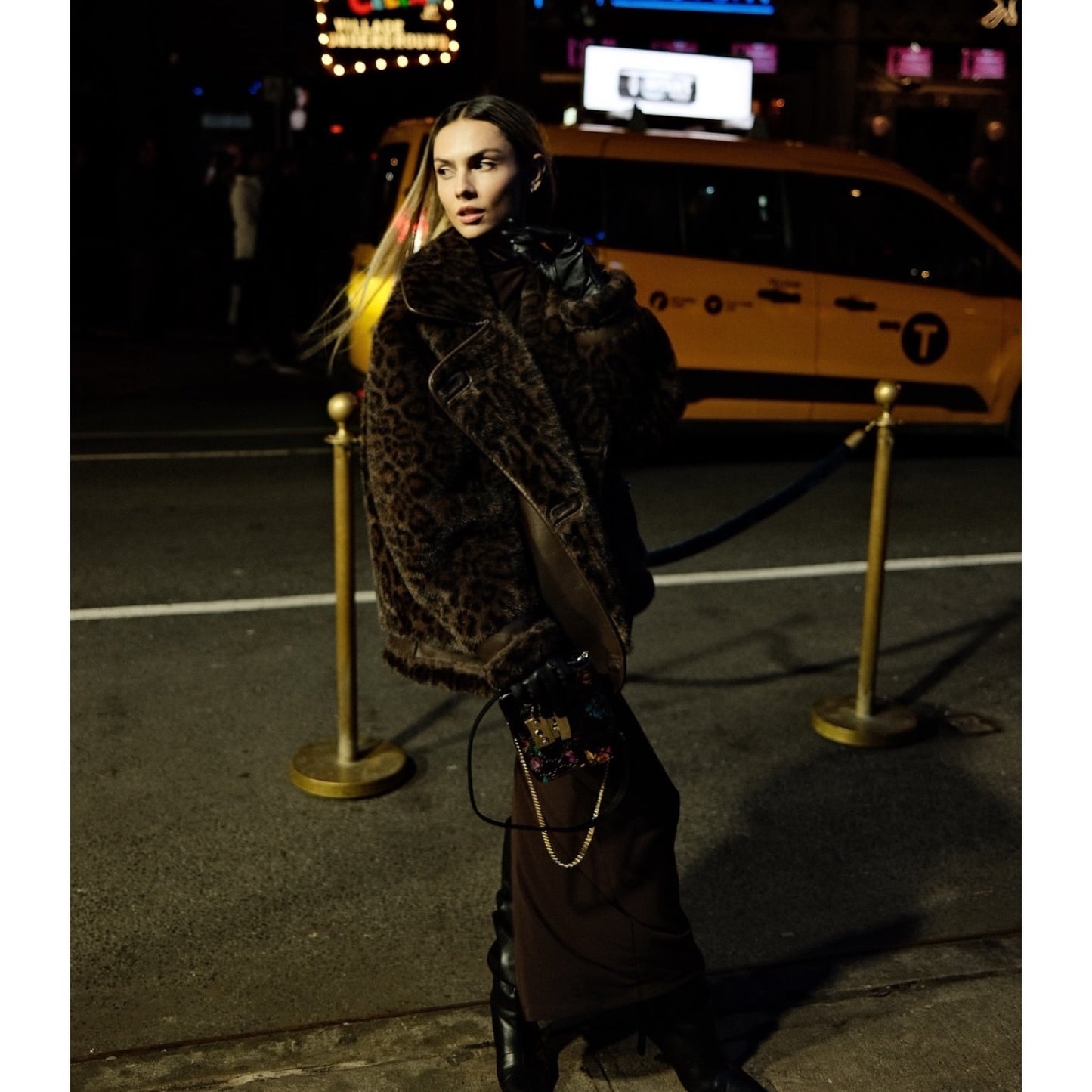 Animal Print Coat
