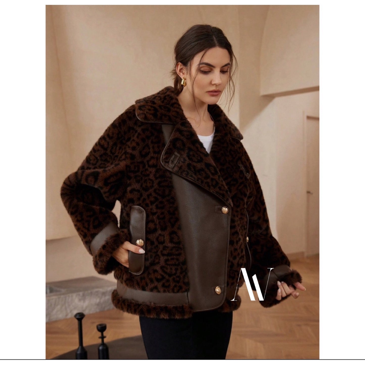 Animal Print Coat