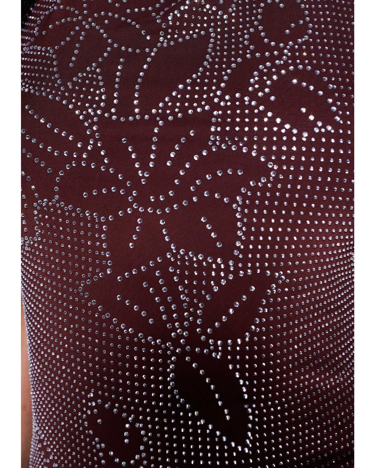 Vestido Cuello Halter con Rhinestones Vm