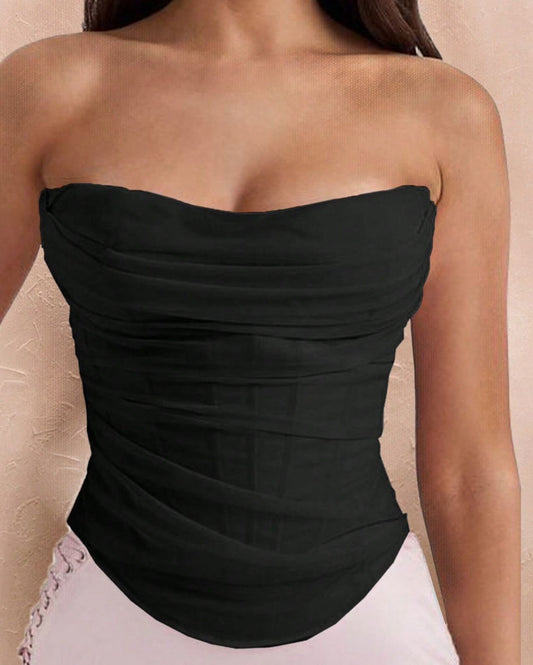 Top Strapless  tipo Corset Vm