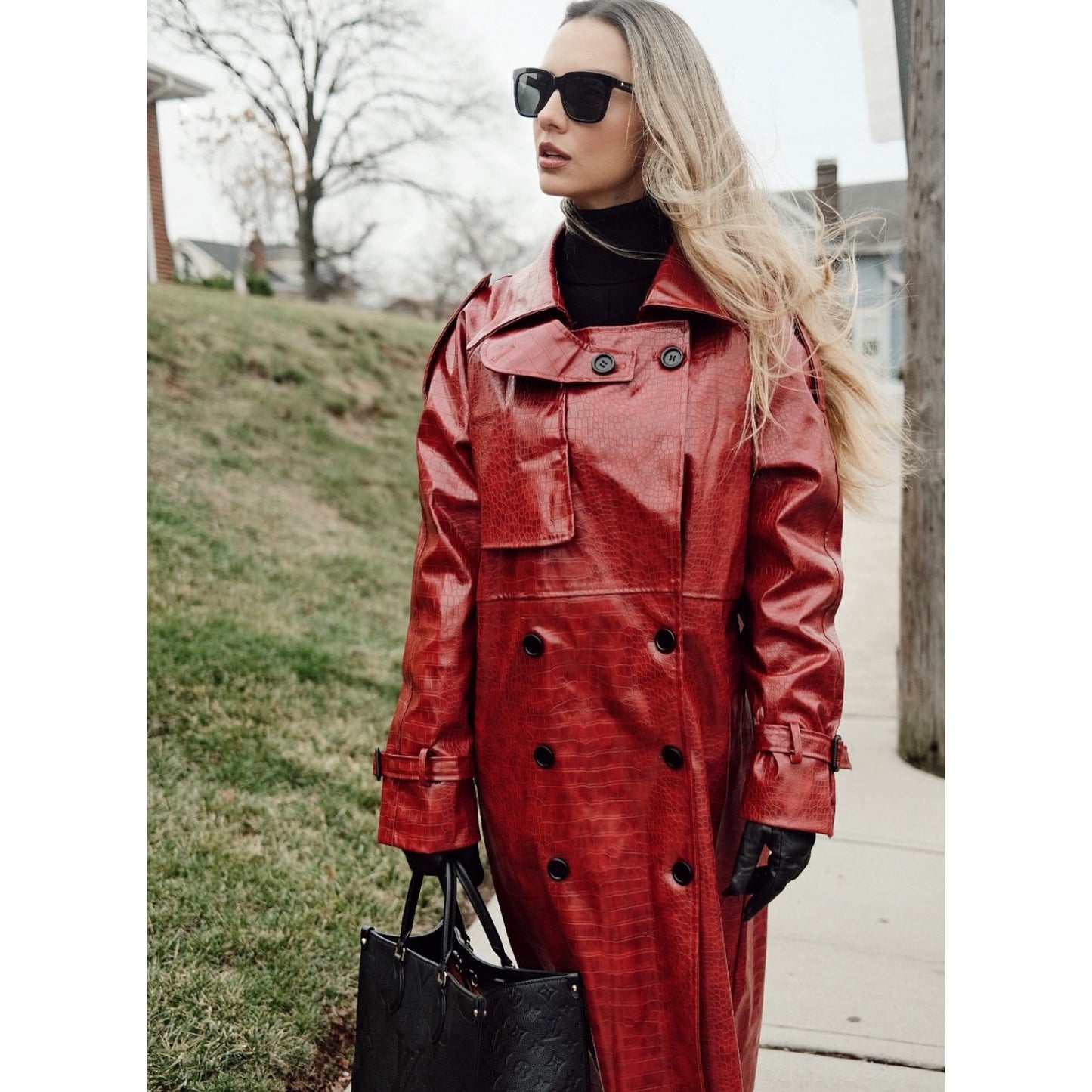 Gabardina Tipo Trench con Botones