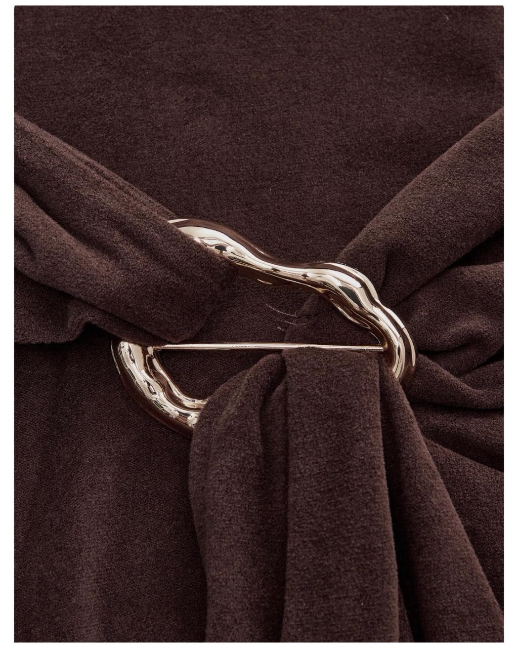 Vestido Midi Maga Larga