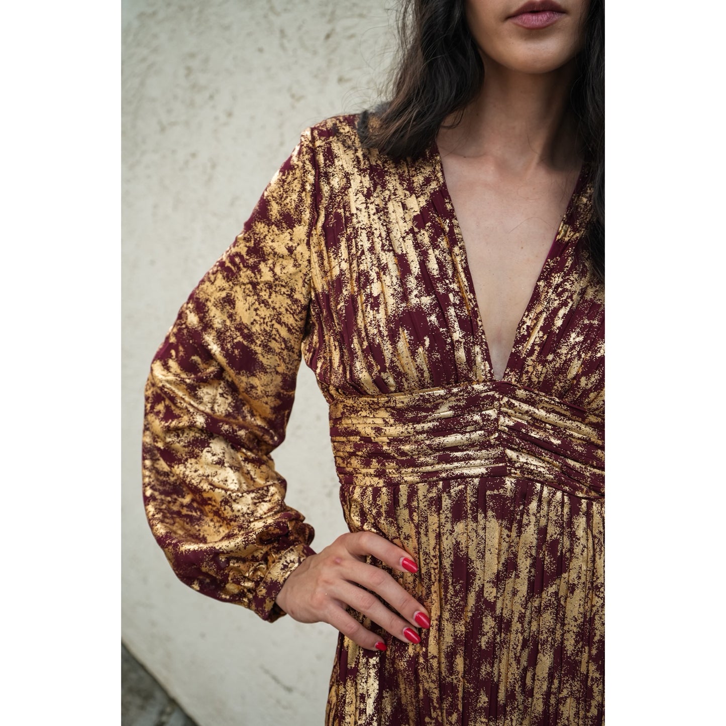 Vestido Mini Plisado Mc