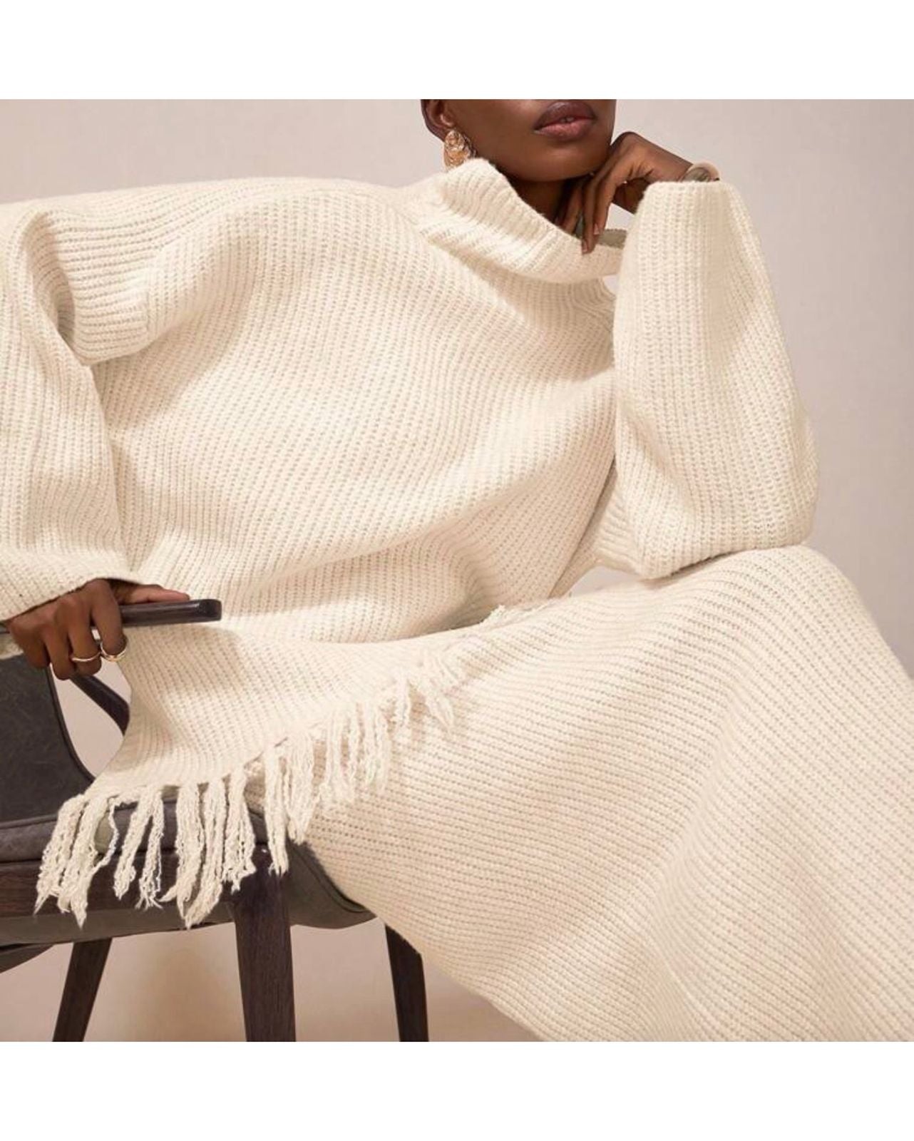 Set Sweater y Falda tejido