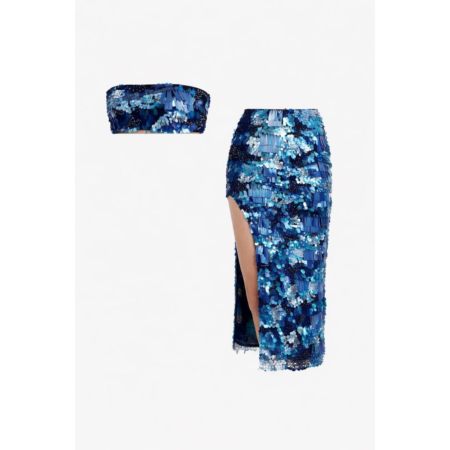 Set Top y Falda Lentejuela