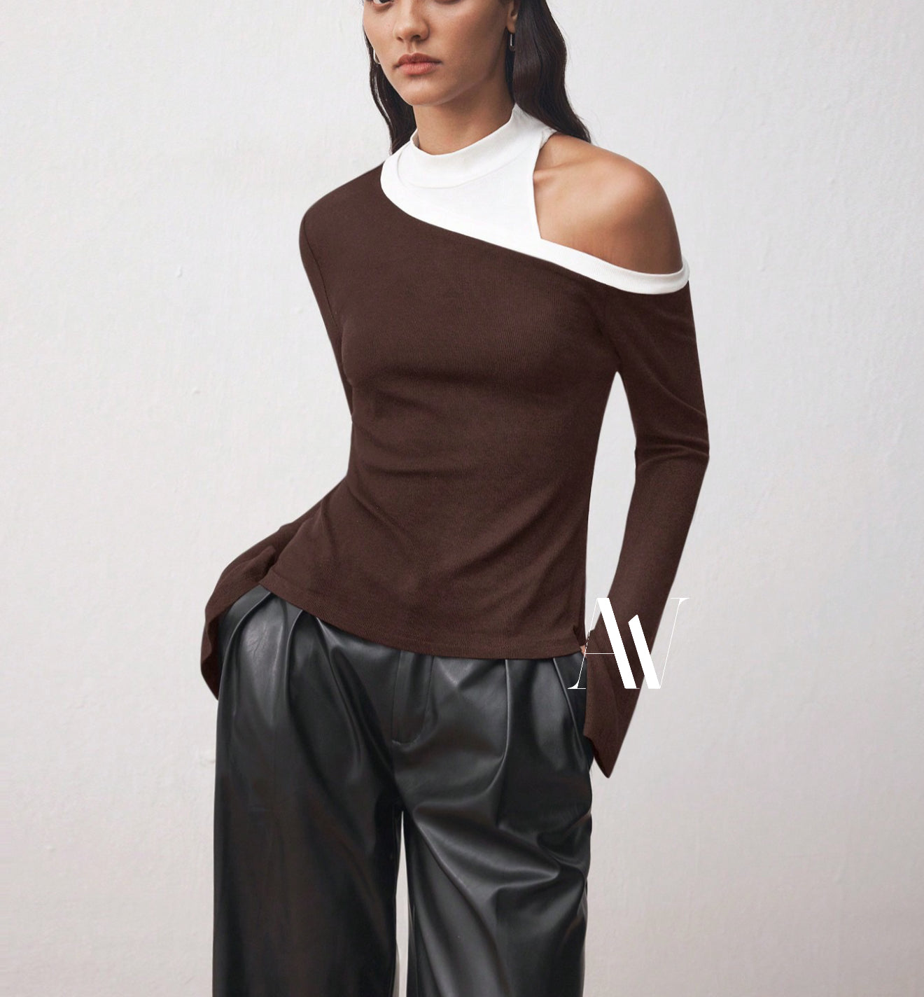 Top Hombro descubierto Cut Out