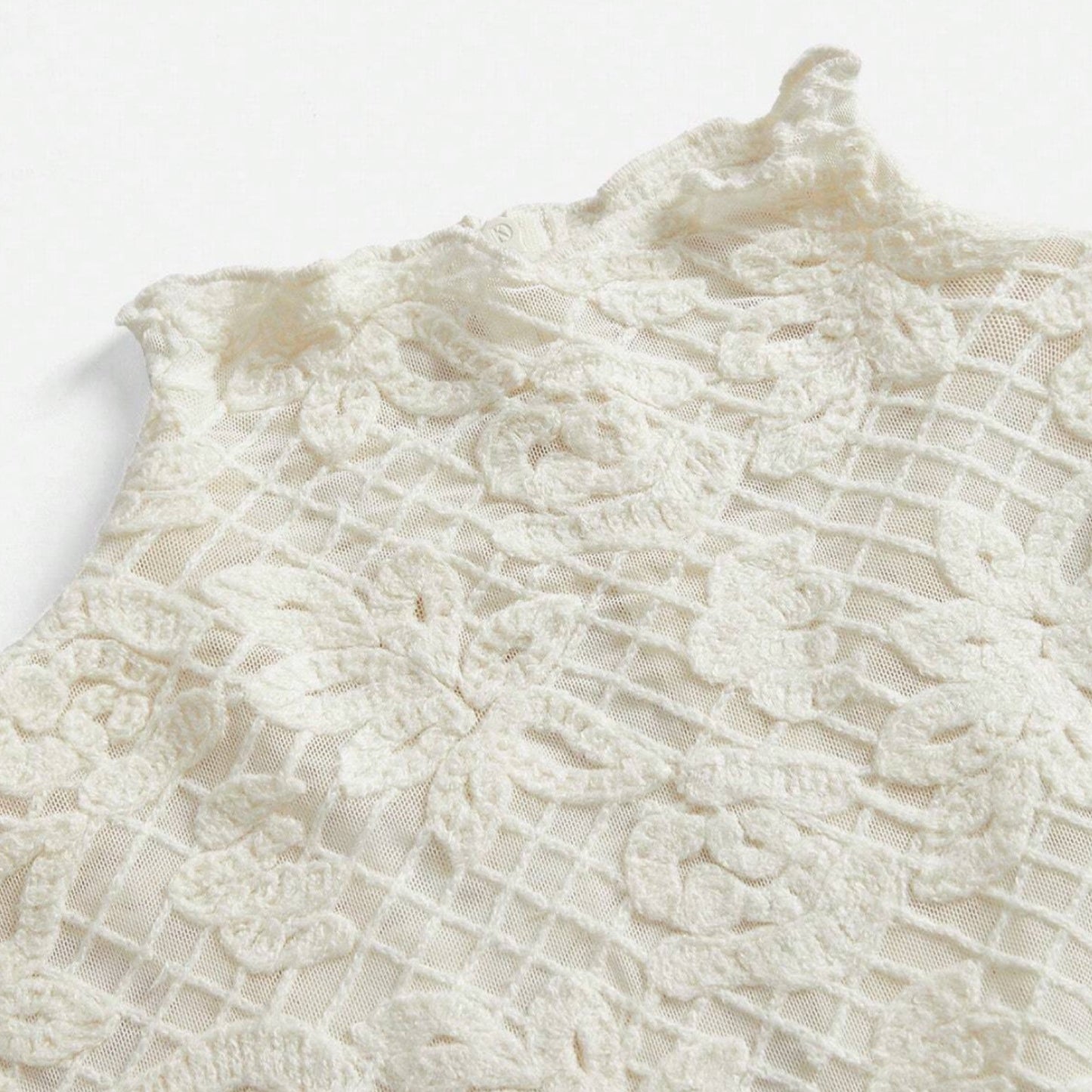 Beige Lace Top