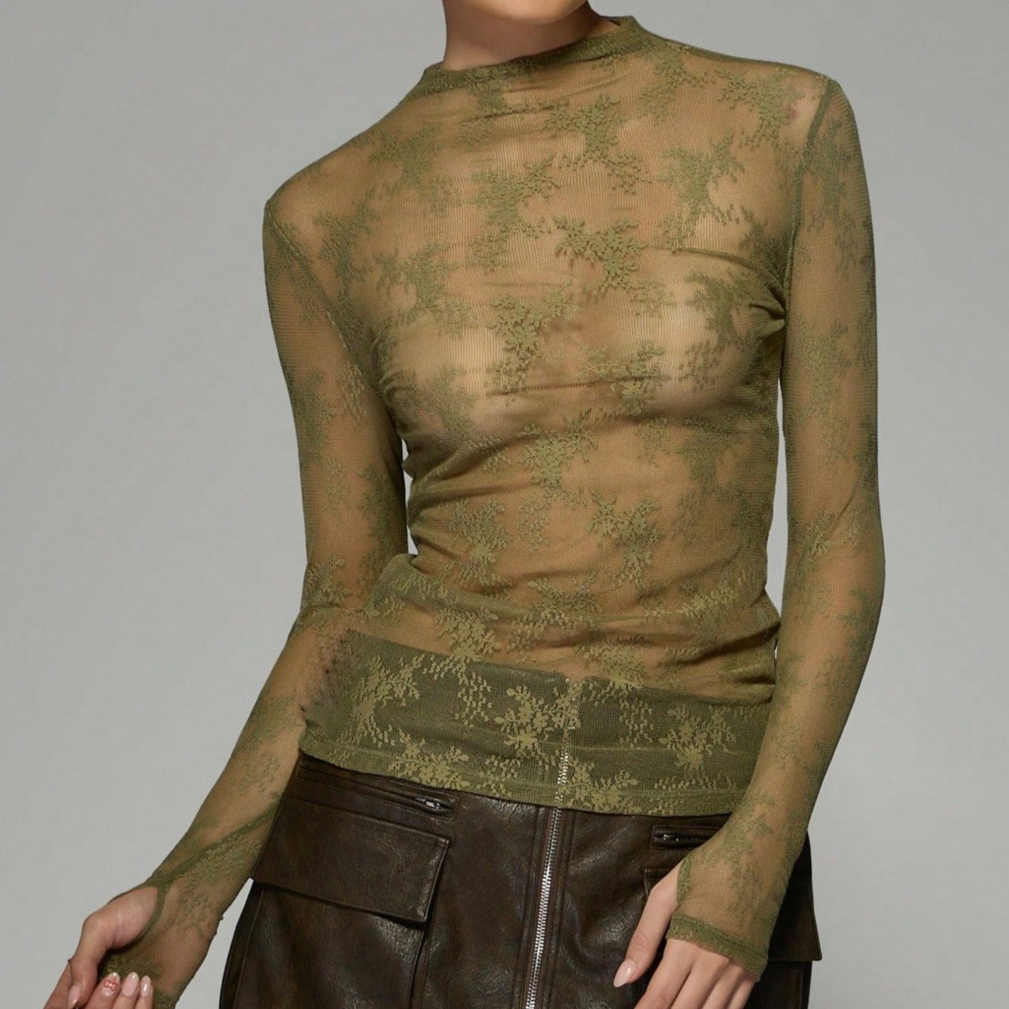 Top Mesh Encaje