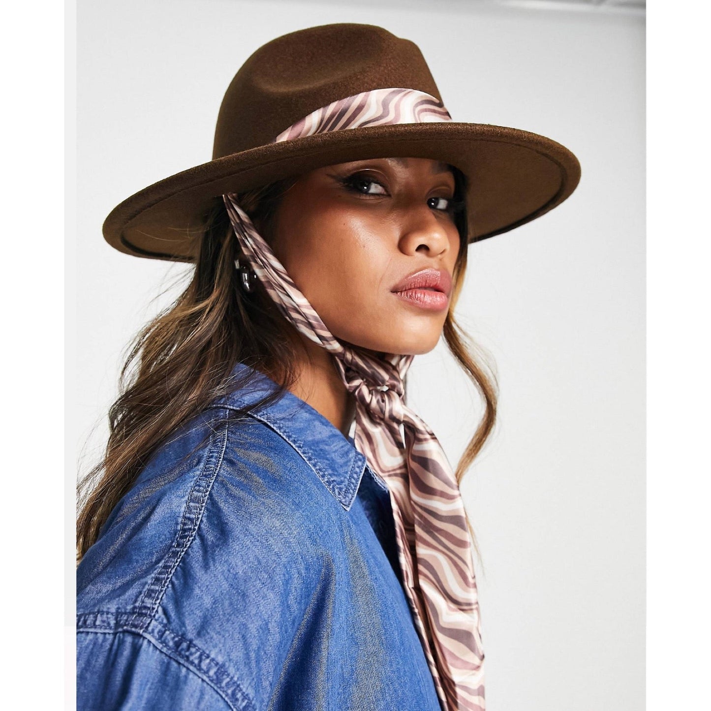 Sombrero Zebra con Banda Animal Print