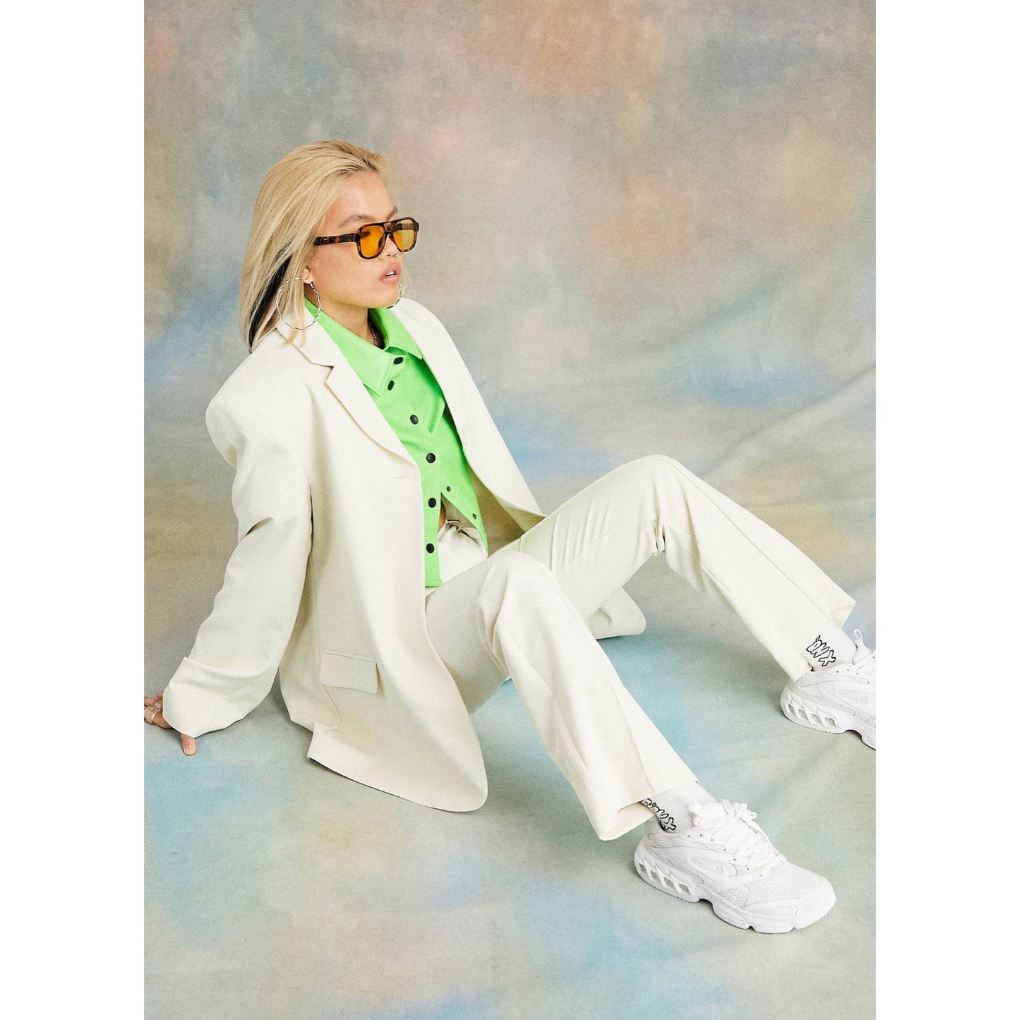 Blazer con Solapa y Botones