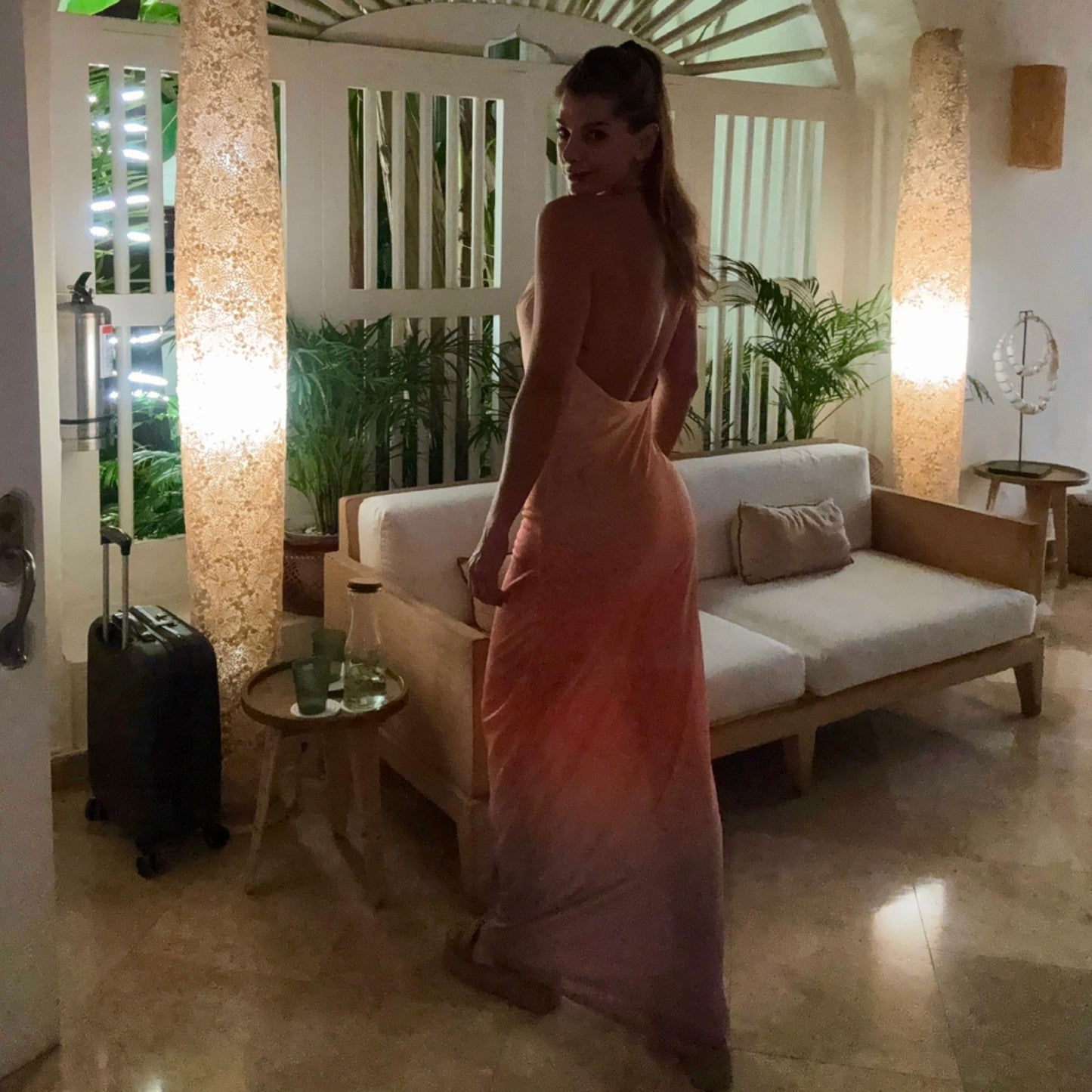Maxi Vestido Tie Dye en Malla
