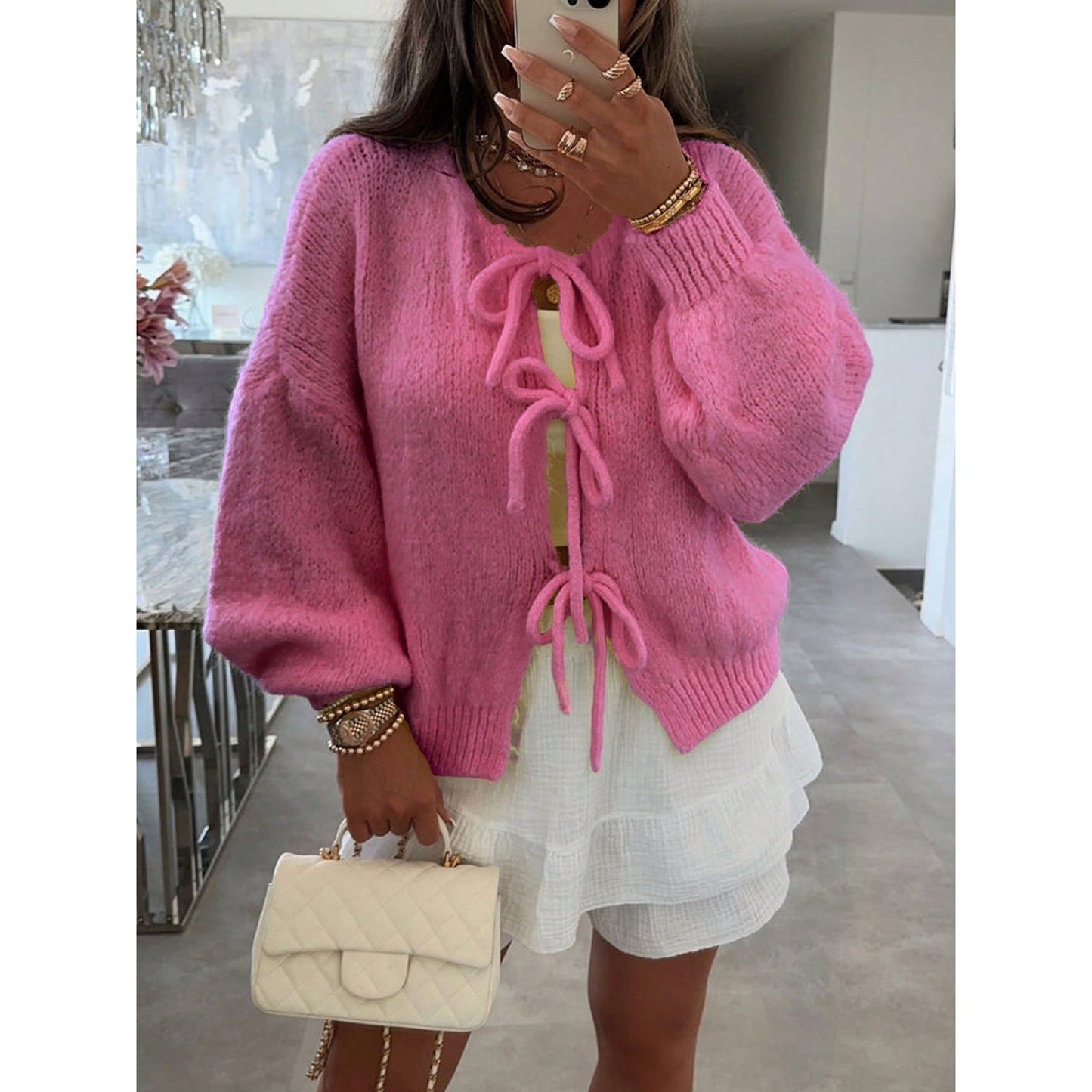 Sweater Lazos Romántic Chic