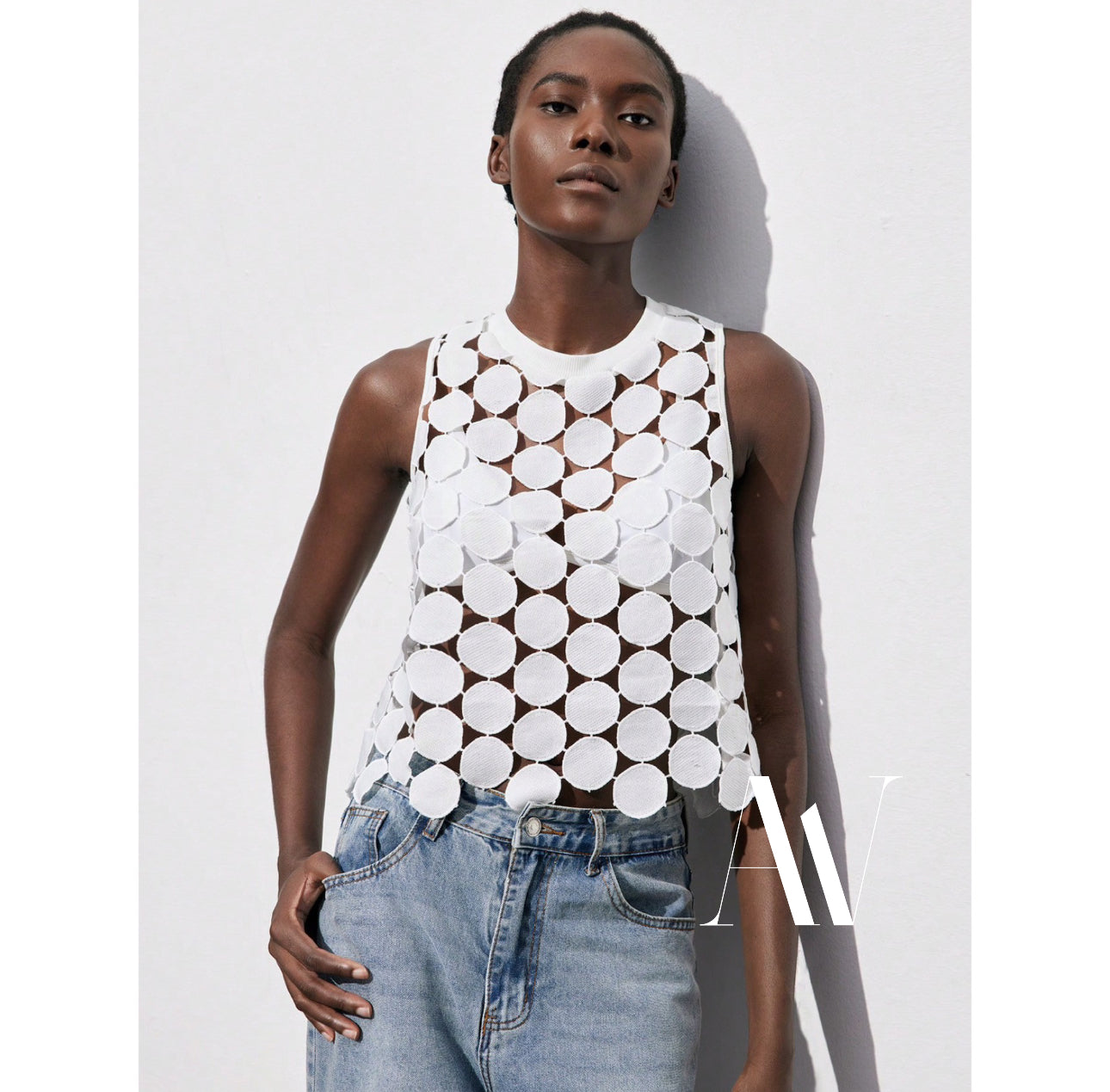 Sleeveless Knitted Top