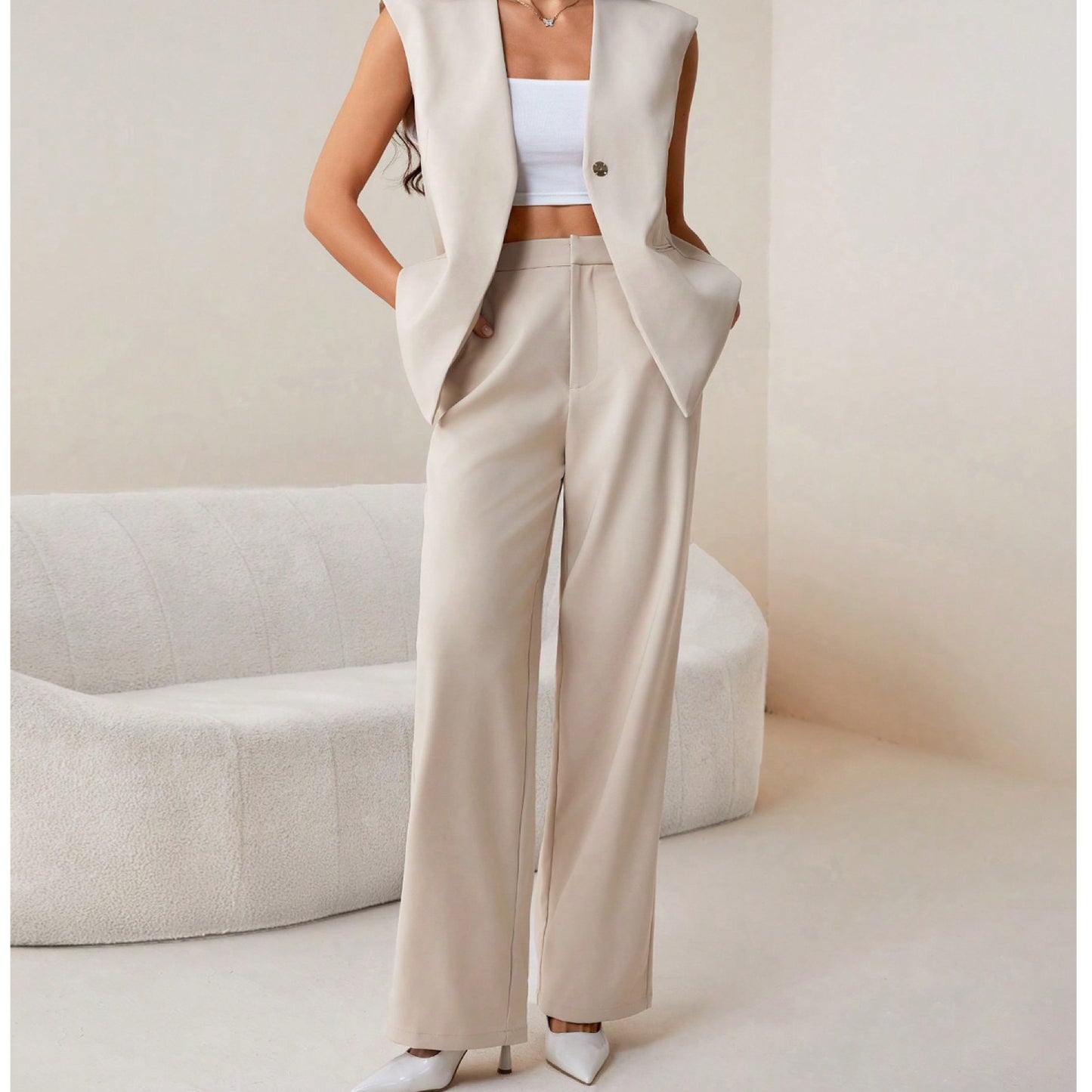 Set Chaleco y Pantalón Minimalista