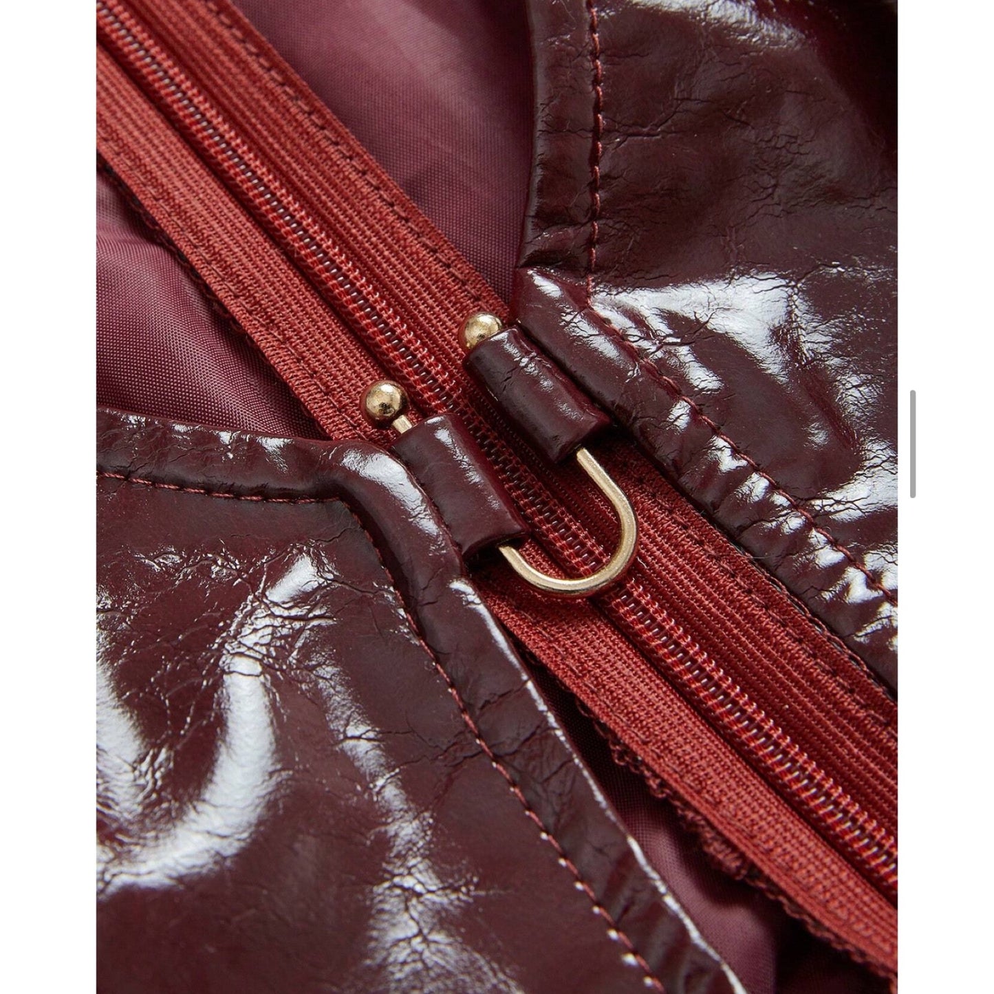 Vestido Midi imitación cuero Vm