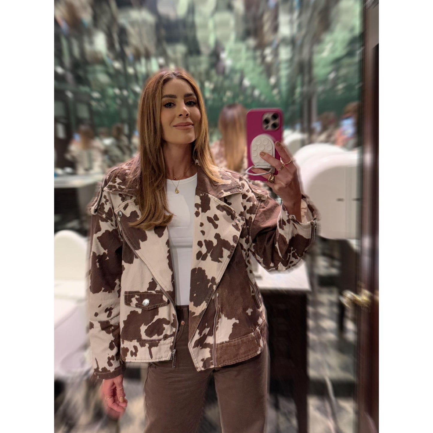 Mocha Cow Jacket