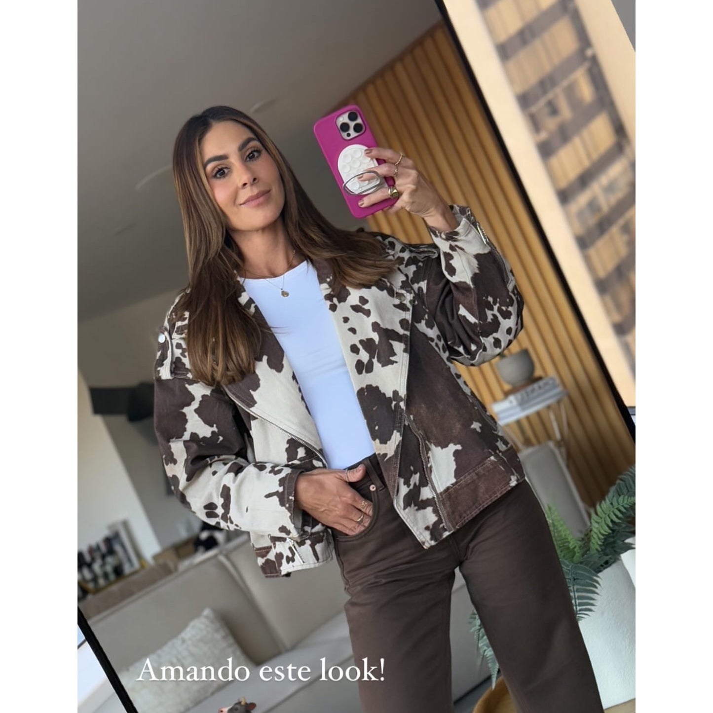 Mocha Cow Jacket