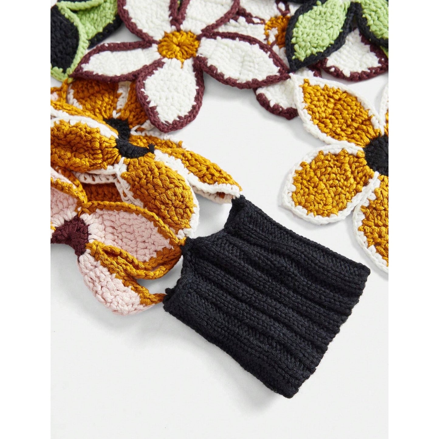 Sweater en Croche con Tejido Floral