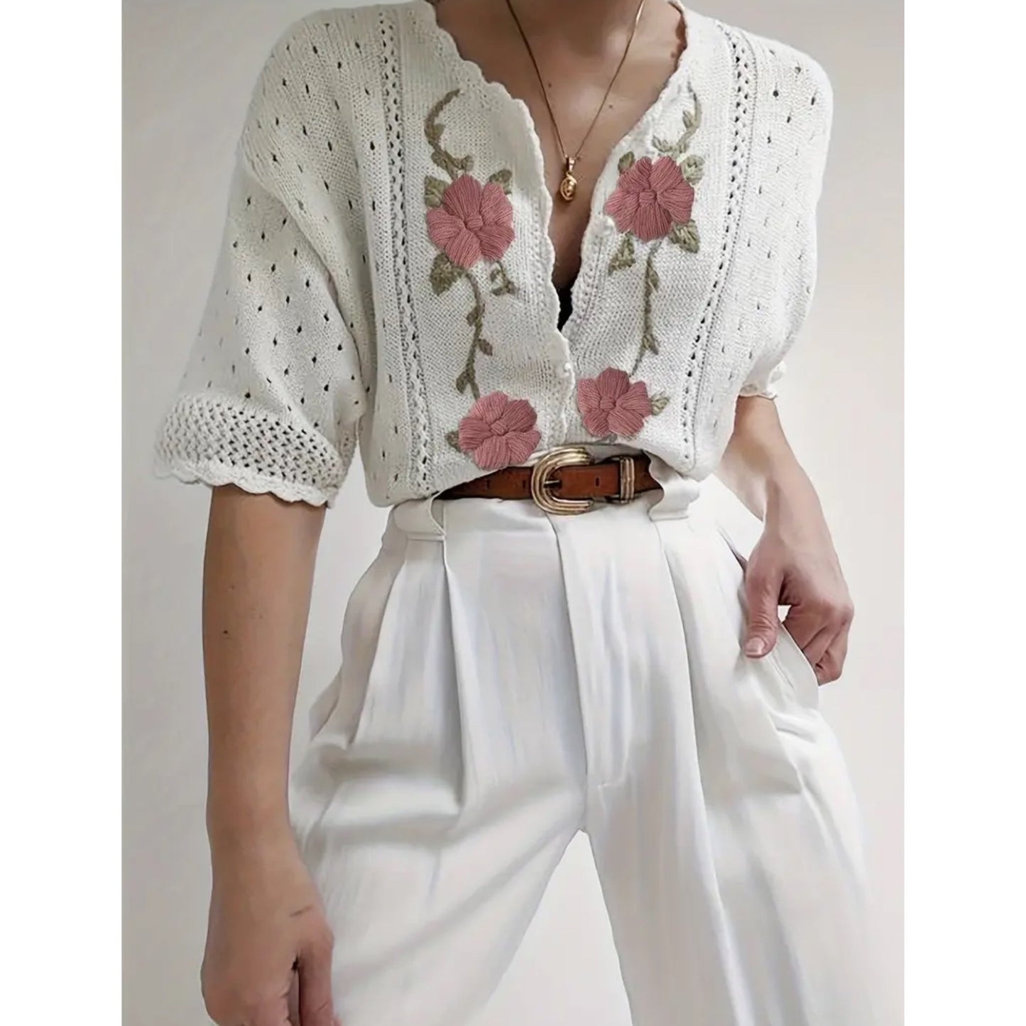 Floral Knit Top