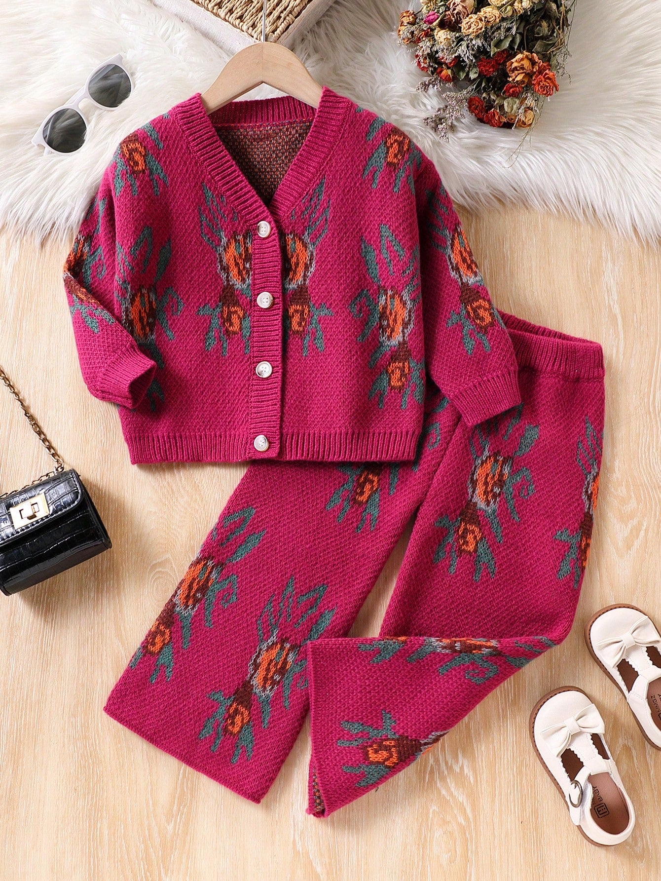 Girl's sweater and pants set