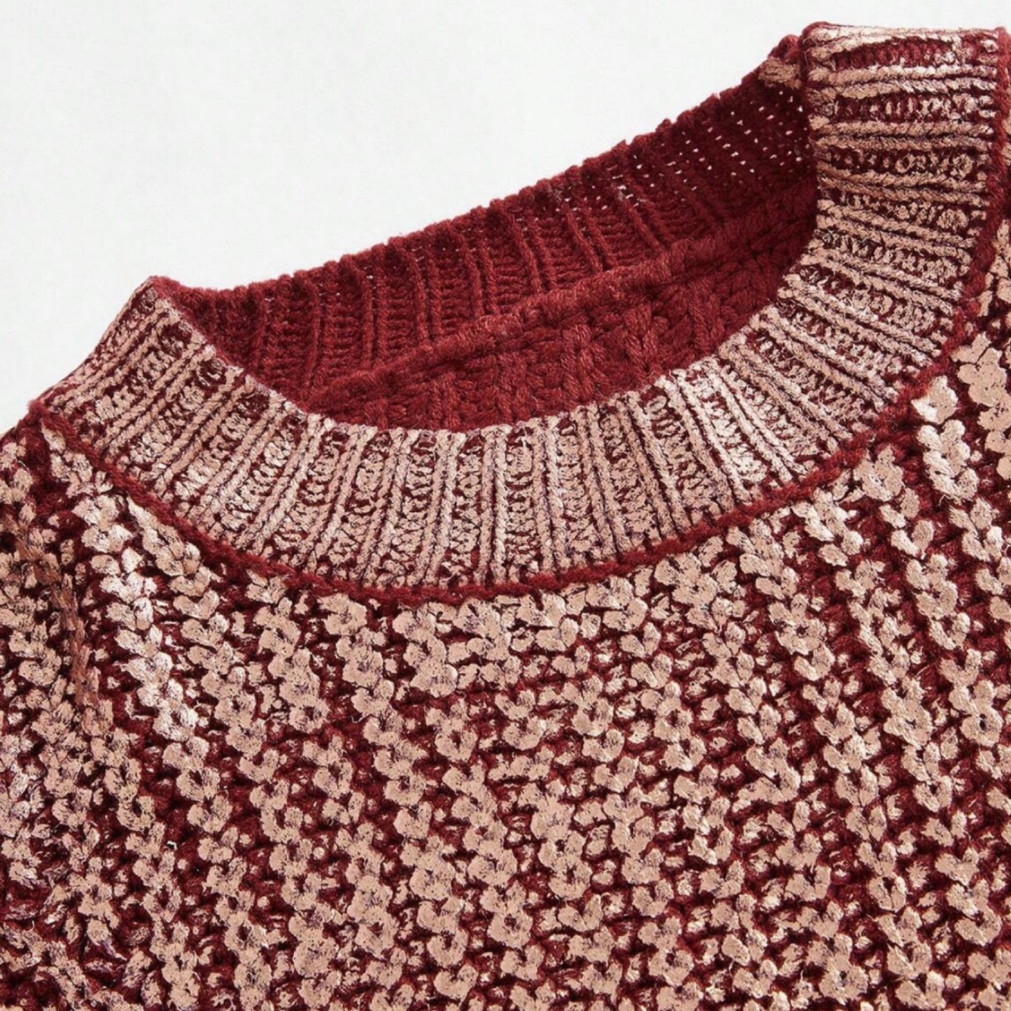 Sweater Tejido de Punto Glitter