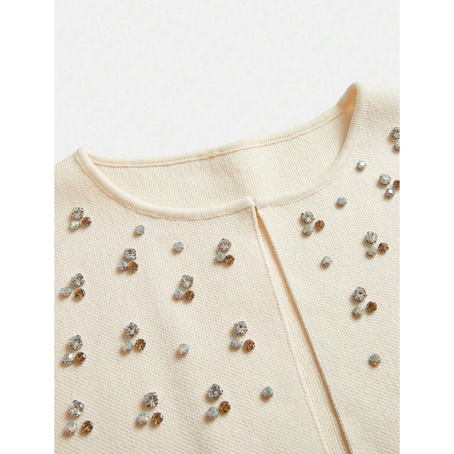 Set Top y Cardigan Recamado con Apliques SP