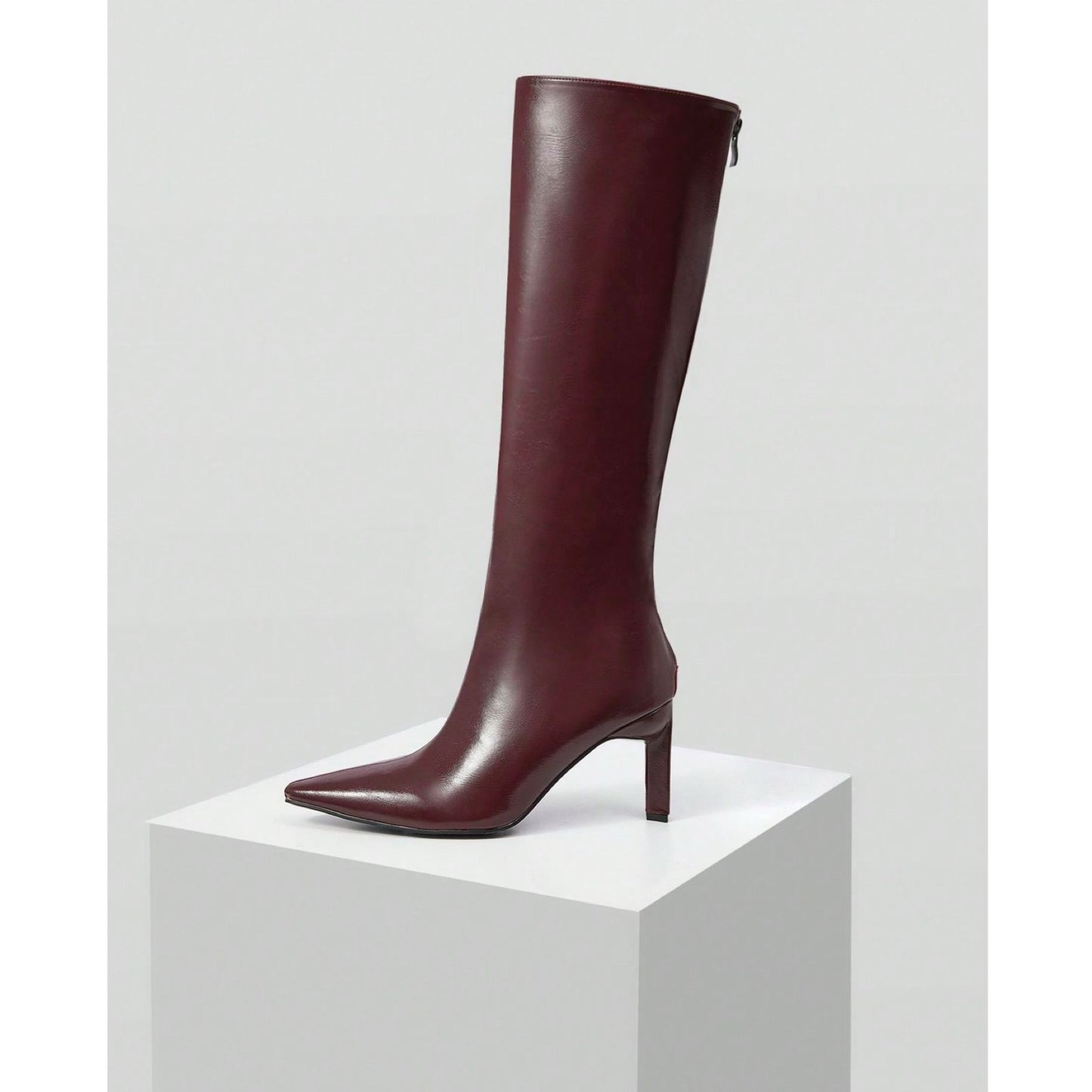 Botas caña alta Burgundy