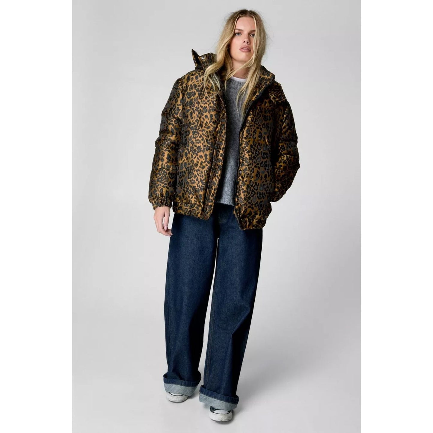 Chaqueta Acolchada Animal Print
