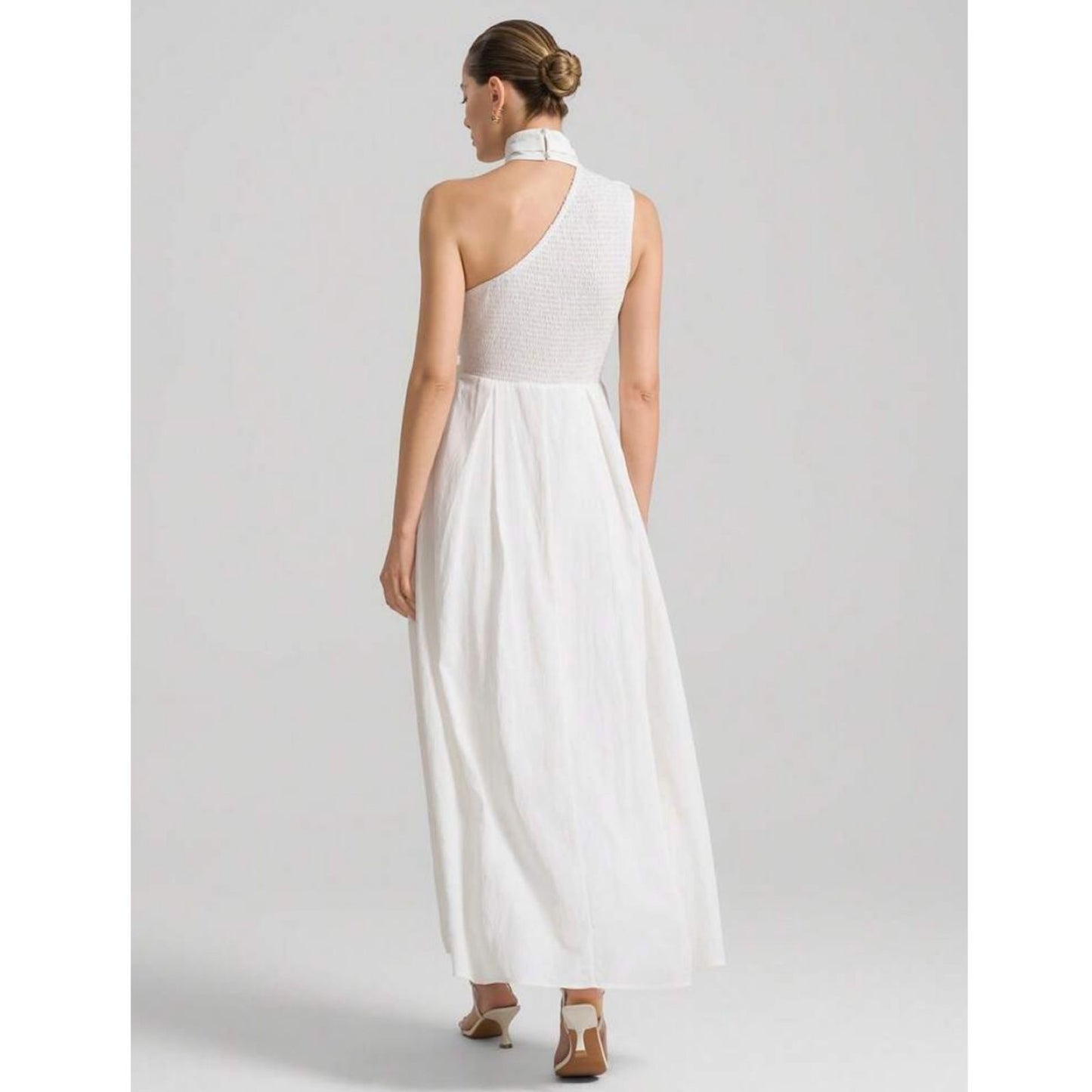 Vestido Midi Floral en 3D