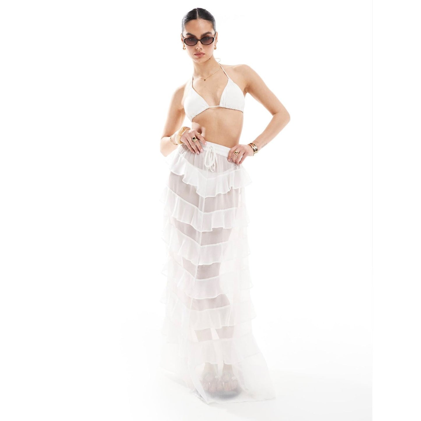 Maxi Falda con Volantes