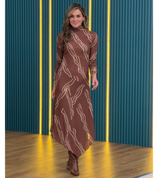 Vestido Malla manga Larga