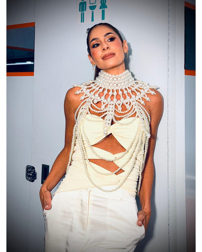 Top con Collar de Perlas VM