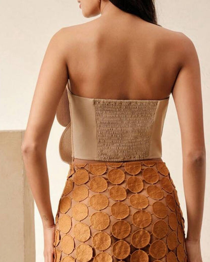 Crop Top  Flor Tridimensional VM