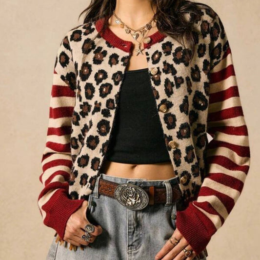 Animal Print Cardigan