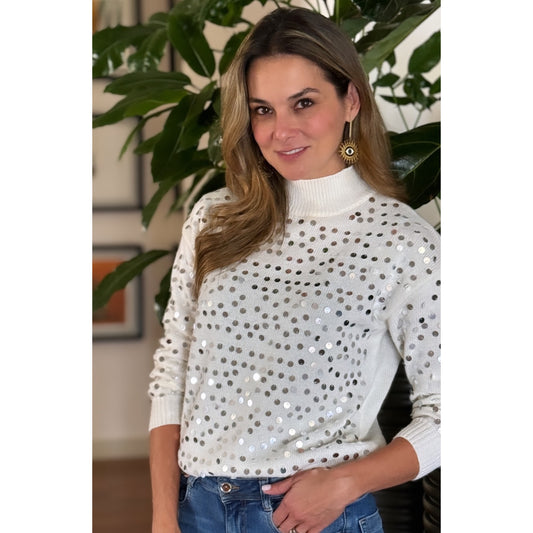 Sweater Glitter con Lentejuelas