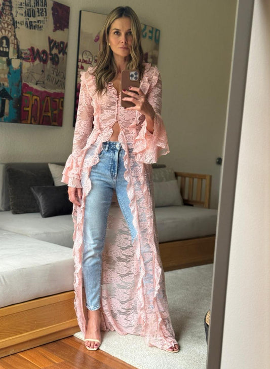 Maxi Top en Encaje
